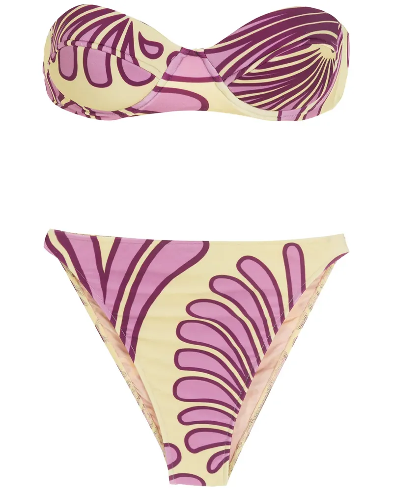 Adriana Degreas Bikini mit geometrischem Print - Violett Violett
