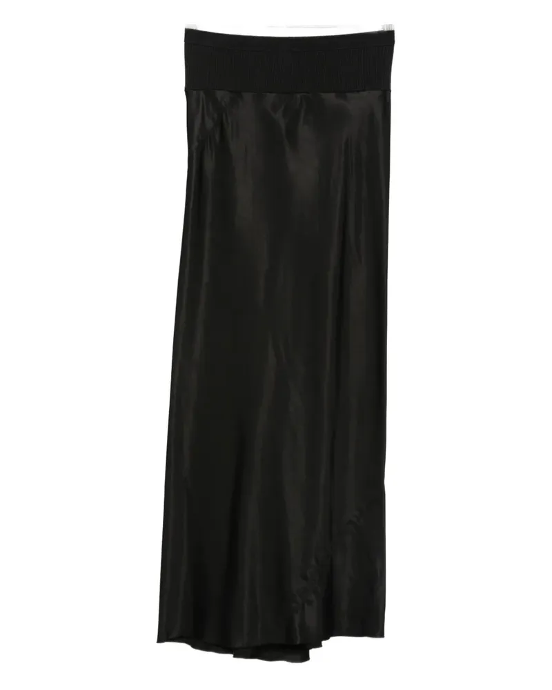Rick Owens Rock mit Diagonalschnitt - Schwarz Schwarz