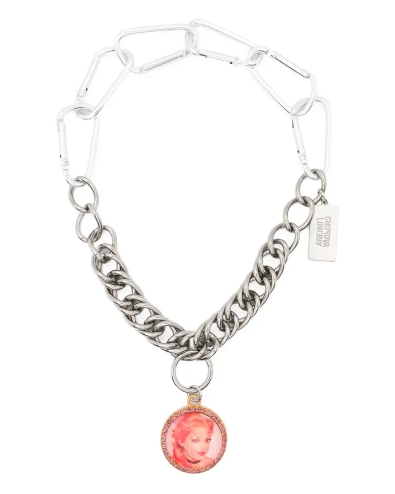 CHOPOVA LOWENA chain pendant necklace - Silber Silber