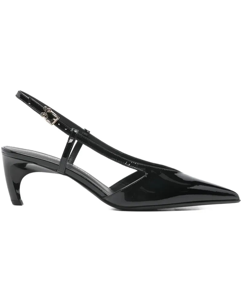 Sergio Levantesi Eva slingback pointed pumps - Schwarz Schwarz