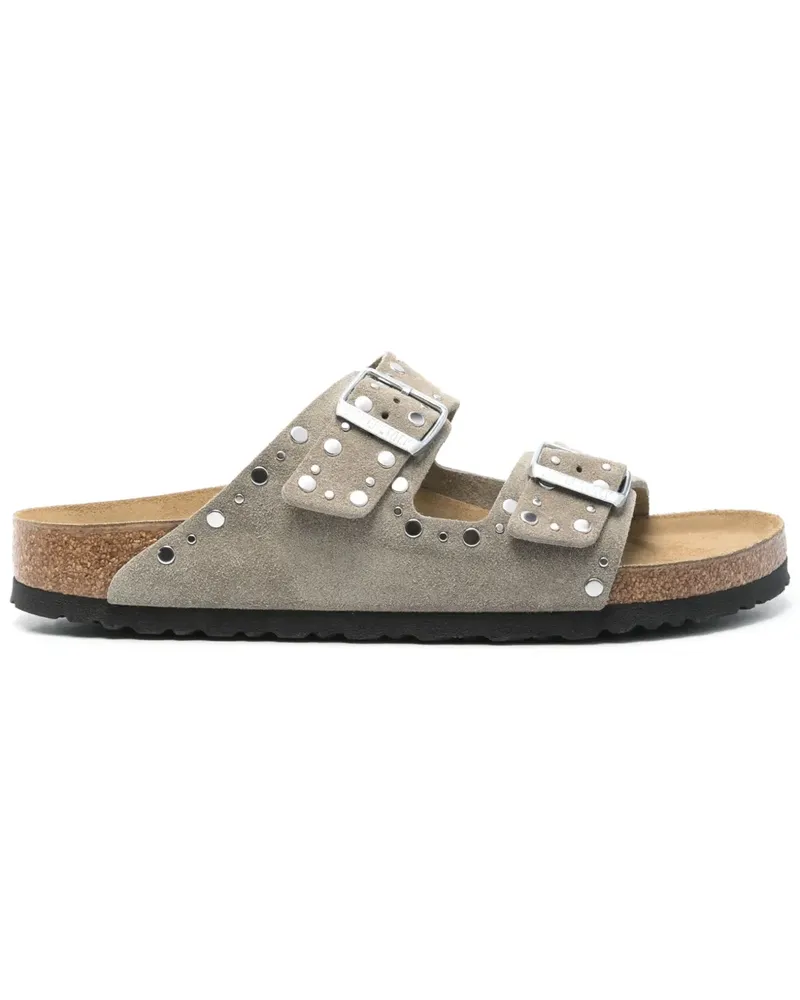 Birkenstock Arizona Rivet Pantoletten - Grau Grau