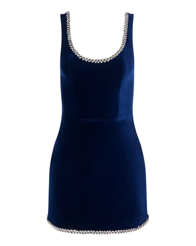 Alice + Olivia Charlotte Kleid mit Kristallen - Blau Blau