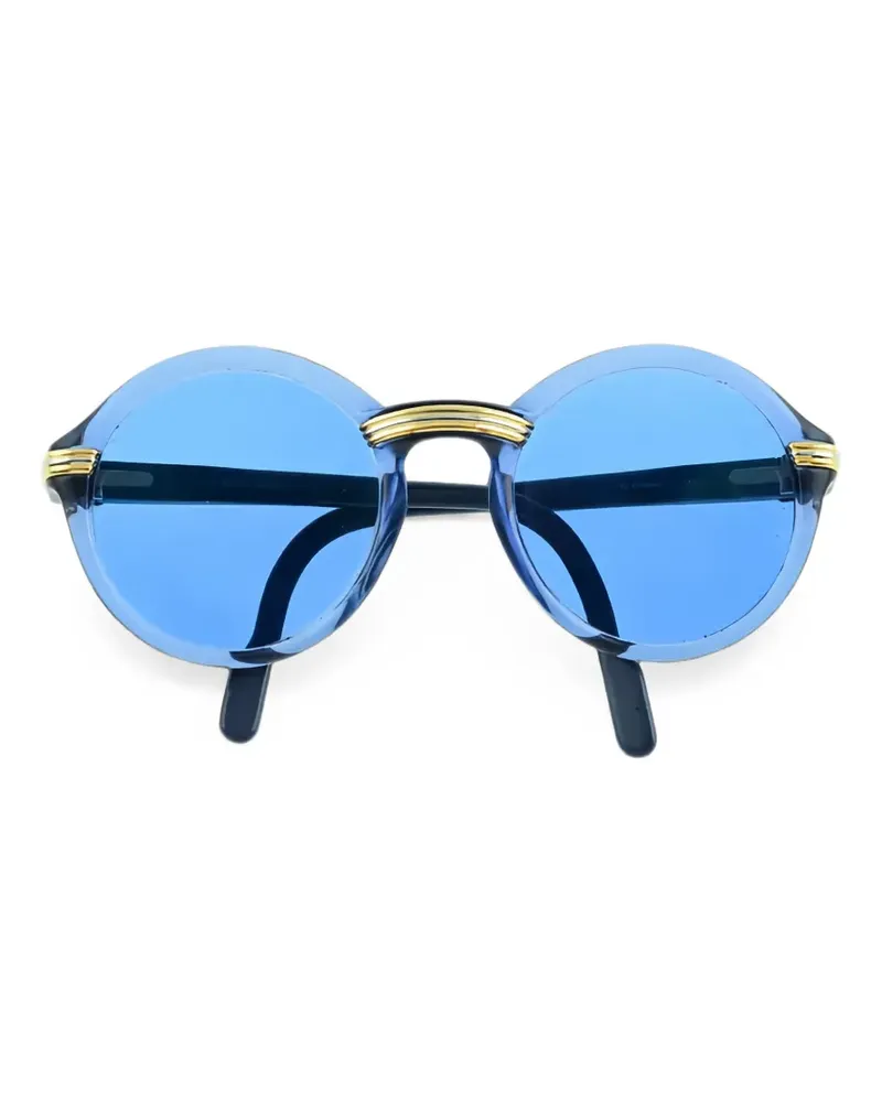 Cartier Sonnenbrille mit rundem Gestell - Blau Blau