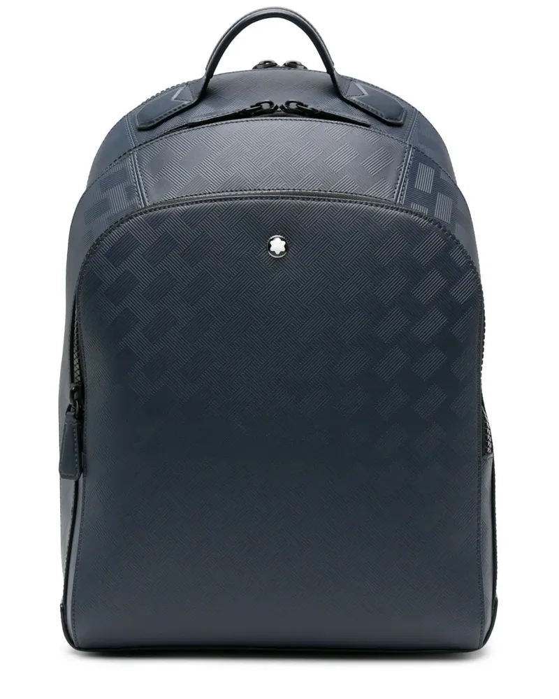 Montblanc Rucksack mit Logo-Schild - Blau Blau