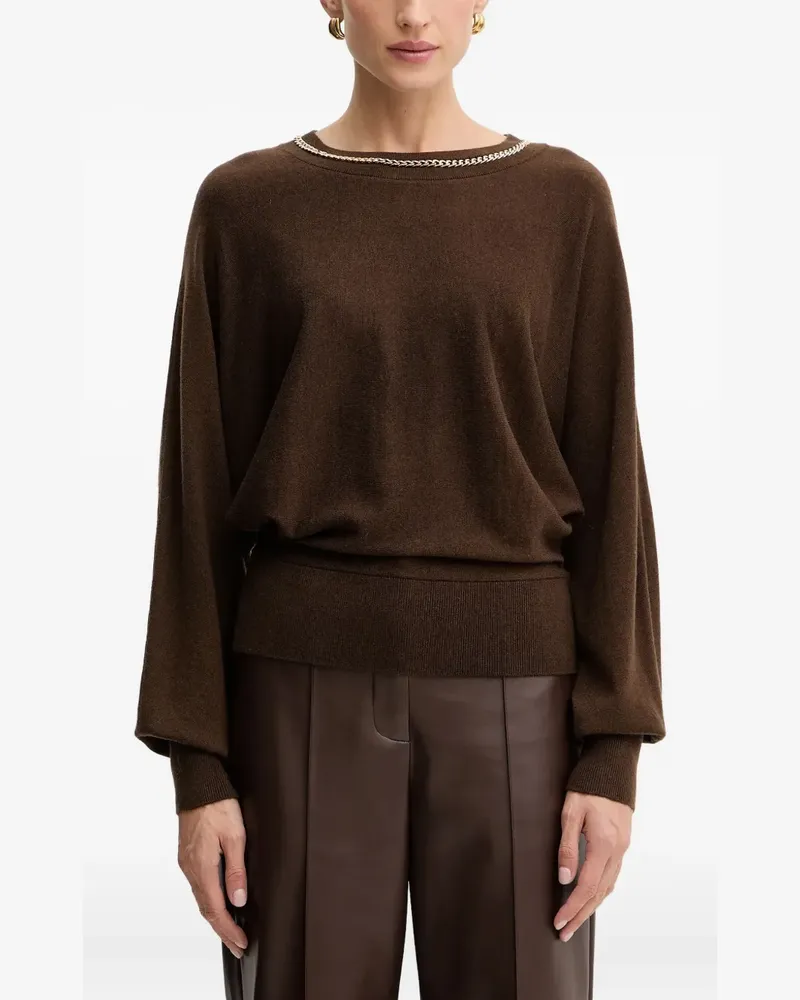 MARCIANO Los Angeles Pullover mit Kettendetail - Braun Braun