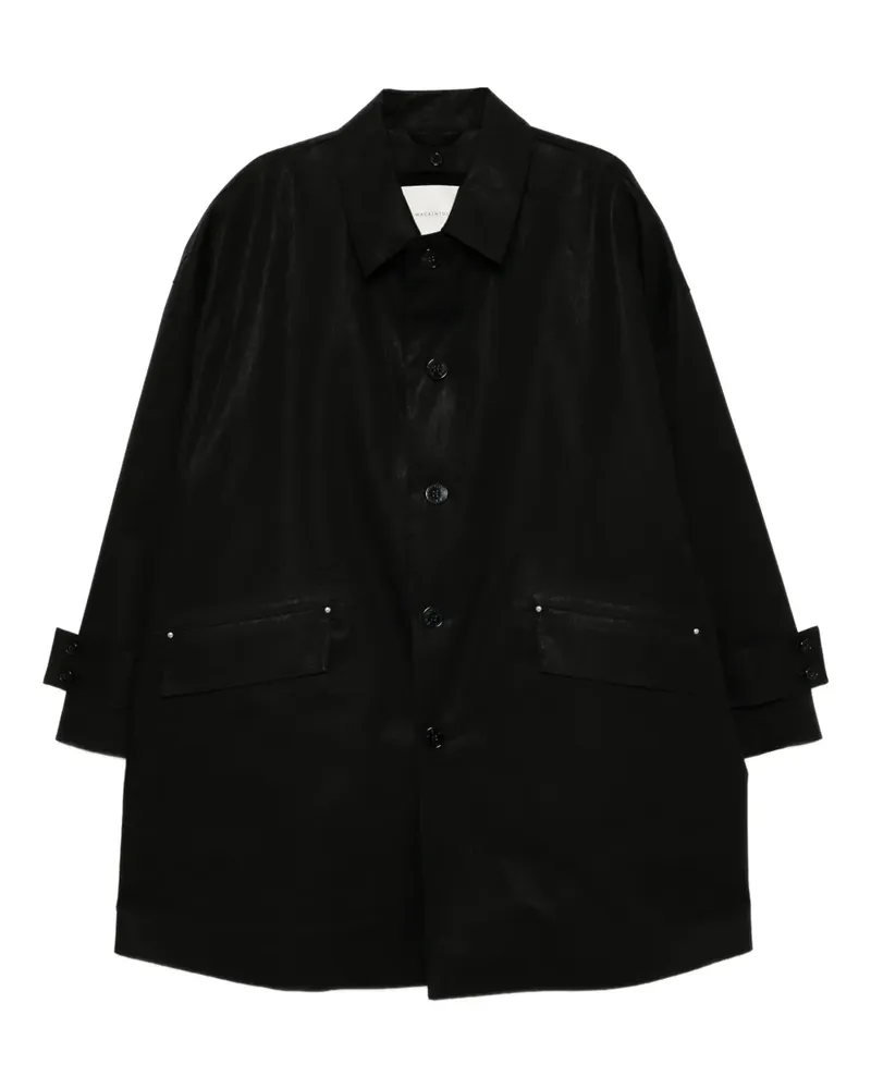 MACKINTOSH Geknöpfter Mantel - Schwarz Schwarz