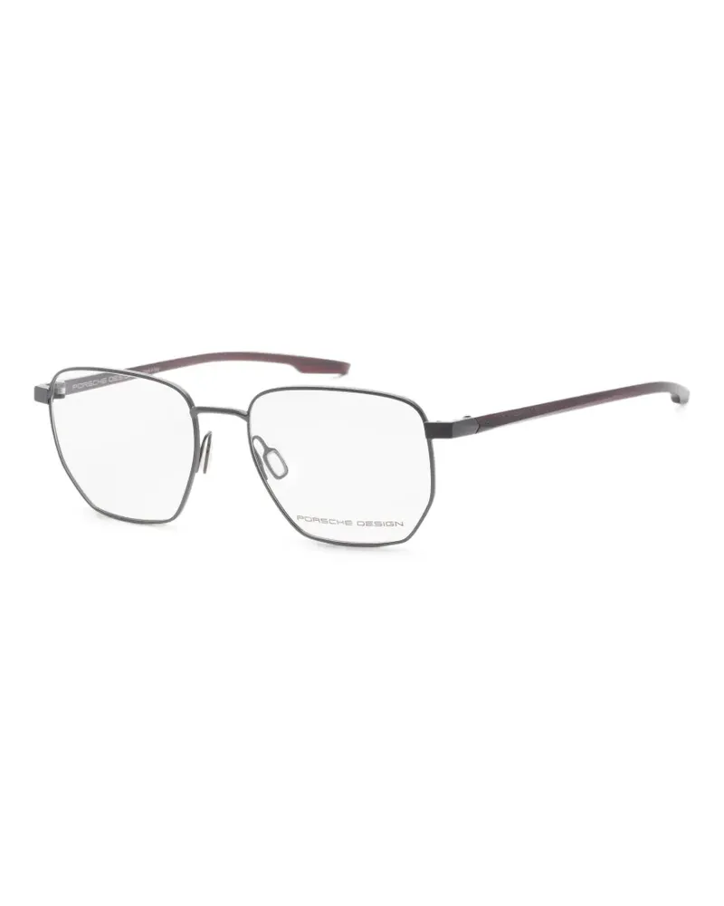 Porsche Design Brille mit geometrischem Gestell - Grau Grau