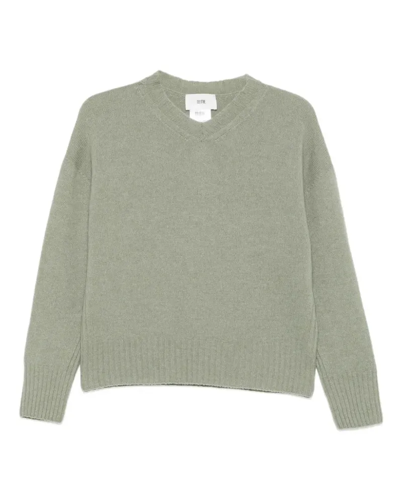 SOLOTRE Pullover mit V-Ausschnitt - Grün Grün