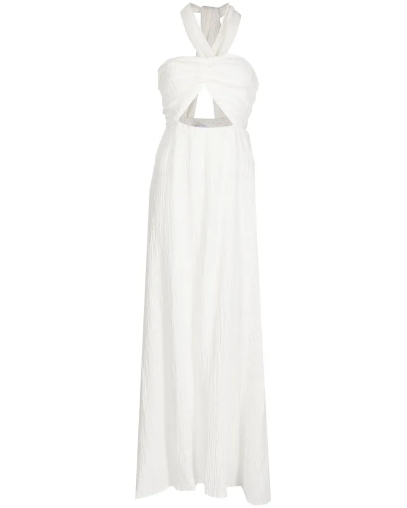 Faithfull The Brand Halona Maxikleid - Weiß Weiß