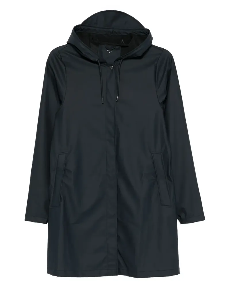 RAINS Regenmantel mit Kapuze - Blau Blau