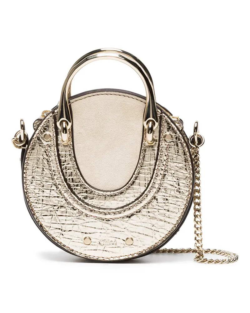 Chloé Mini Pixie Crossbody Bag in Gold - 9DA GOLD 9da
