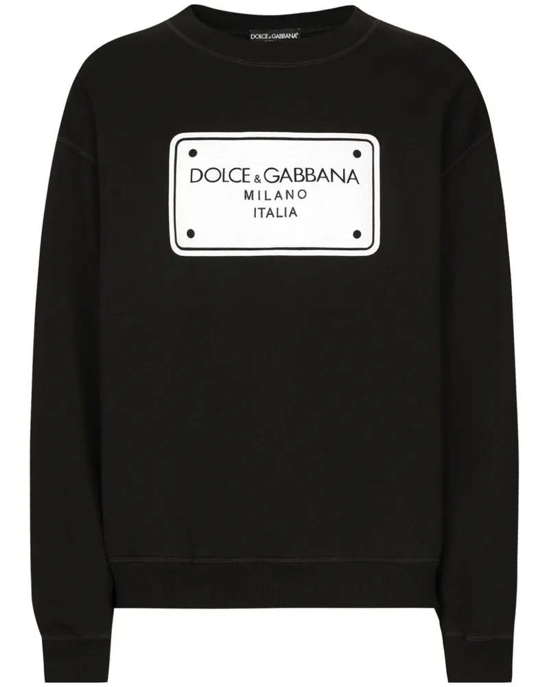 Dolce & Gabbana Sweatshirt mit grafischem Print - Schwarz Schwarz