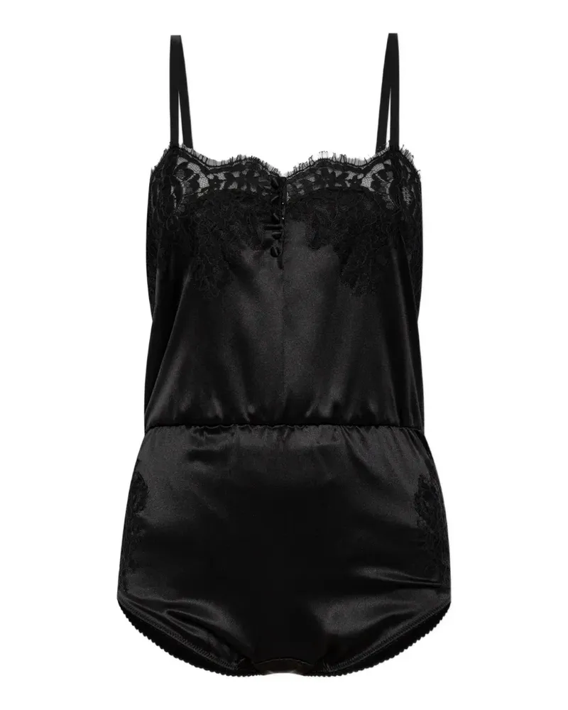 Dolce & Gabbana lace-trim bodysuit - Schwarz Schwarz