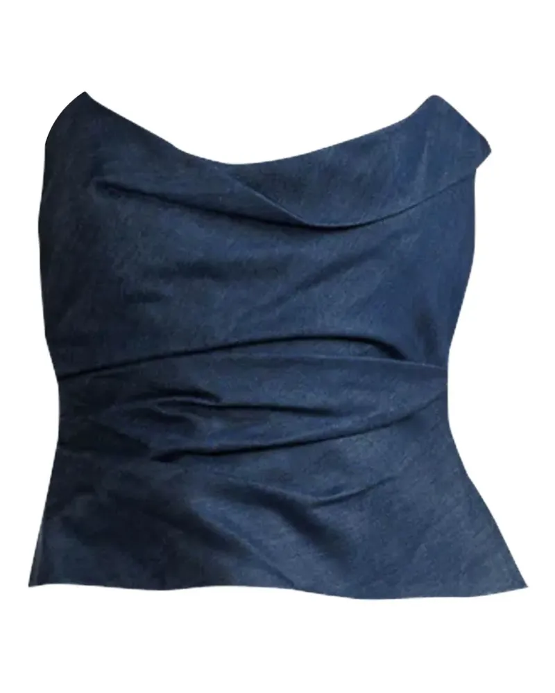 The Sei cowl-neck bustier top - Blau Blau