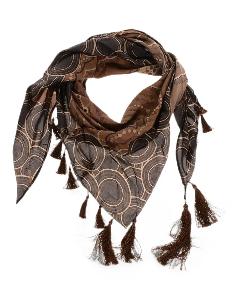 Dsquared2 fringe-trim scarf - Braun Braun
