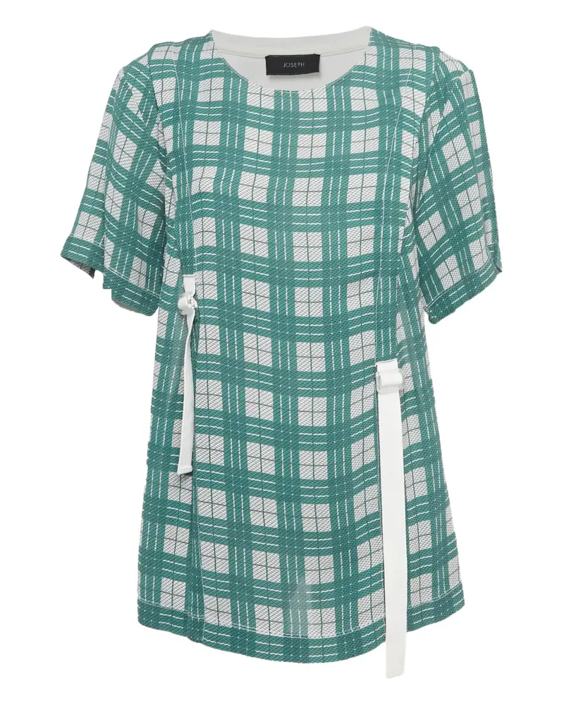 Joseph T-Shirt mit Karomuster - Grün Grün