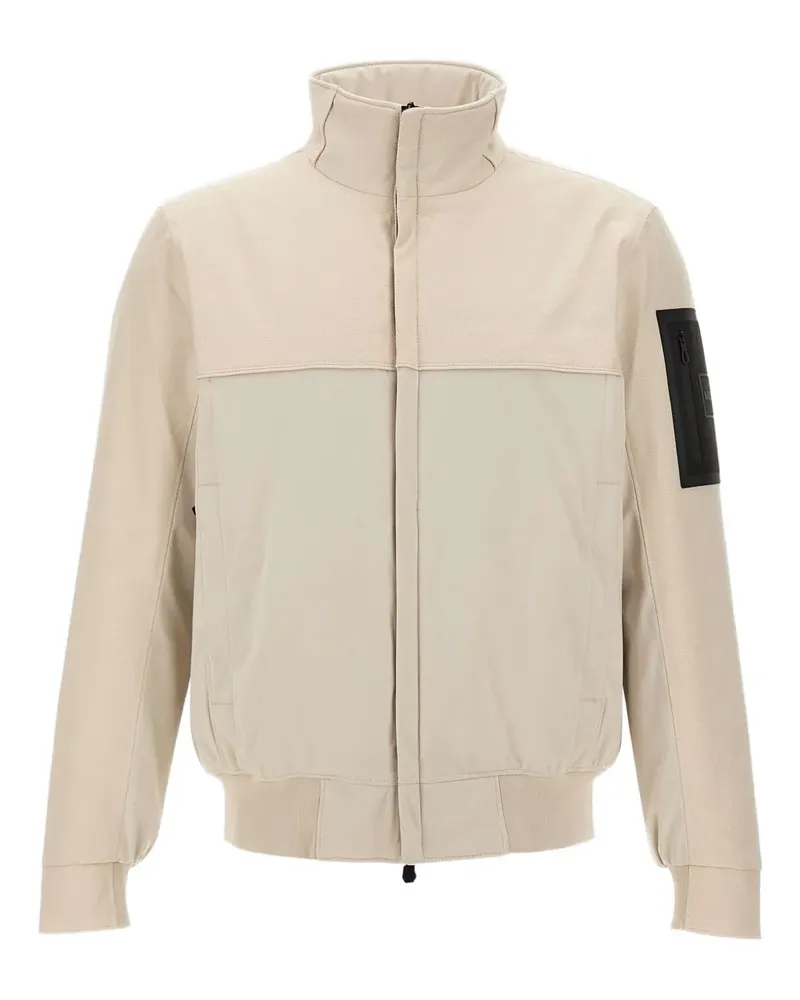 HUGO BOSS panelled zip-upjacket - Nude Nude