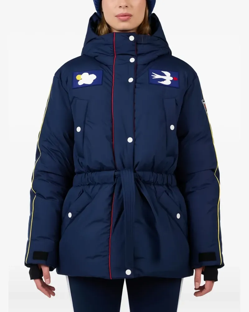 Rossignol Daunenjacke mit Patches - Blau Blau