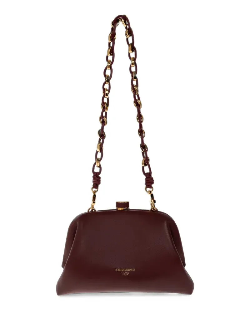 Dolce & Gabbana mini Grandma leather clutch bag - Rot Rot