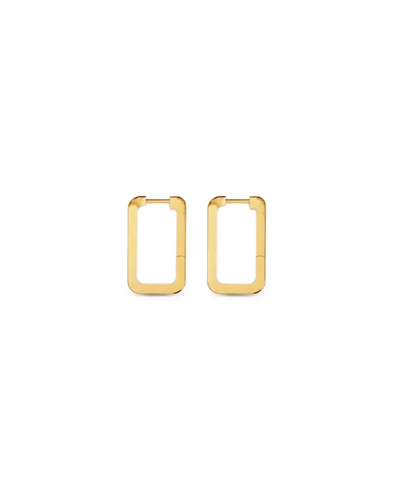 Fersera small Erato rectangular earrings - Gold Gold