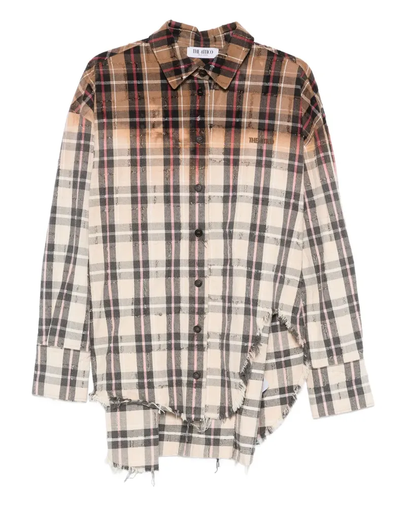 ATTICO Hemd mit Karomuster - Braun Braun