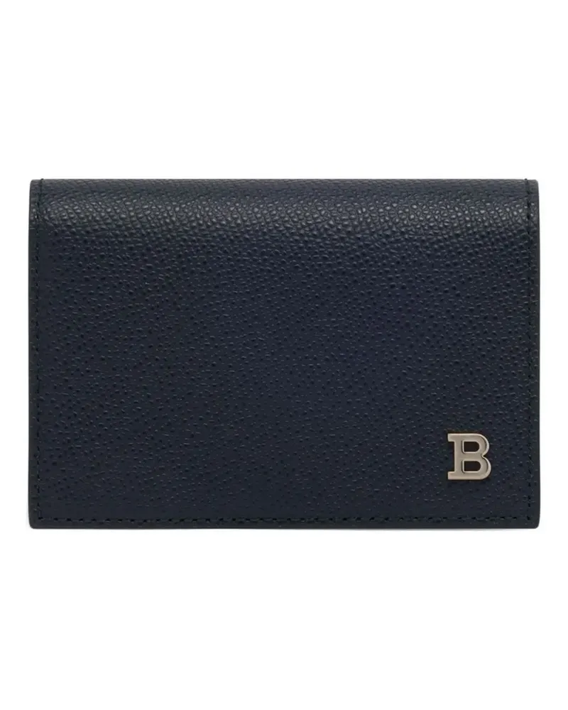 Bally Kartenetui mit Prägung - Blau Blau