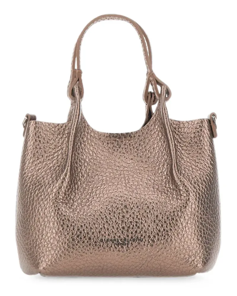 Gianni Chiarini small Dua grain-leather tote bag - Braun Braun