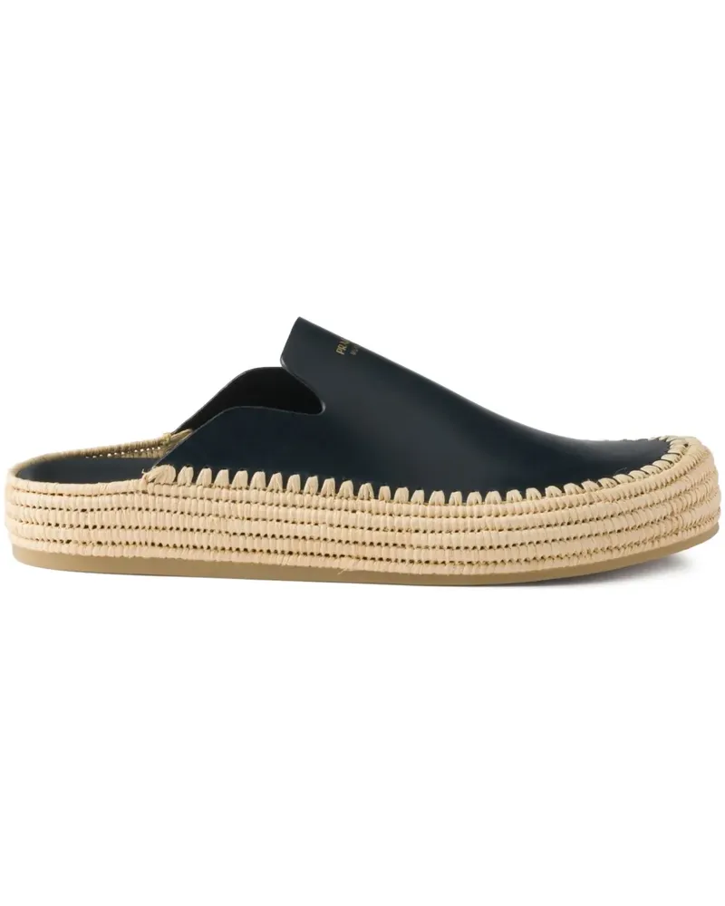 Prada Klassische Mules - Blau Blau