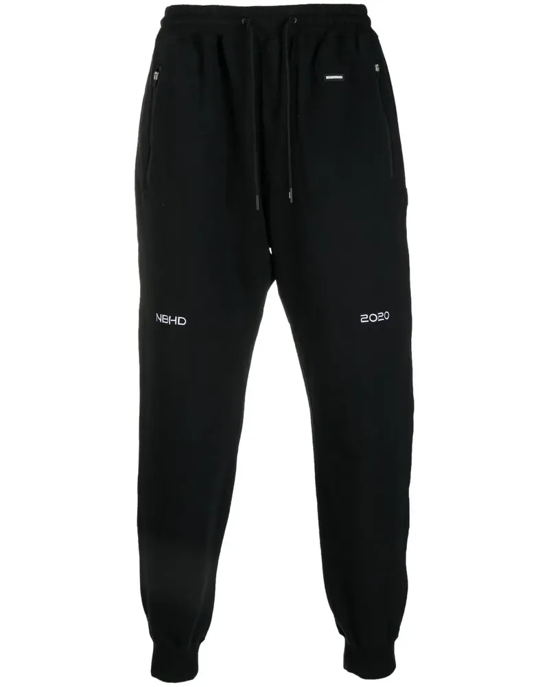 Neighborhood Jogginghose mit Logo-Stickerei - Schwarz Schwarz