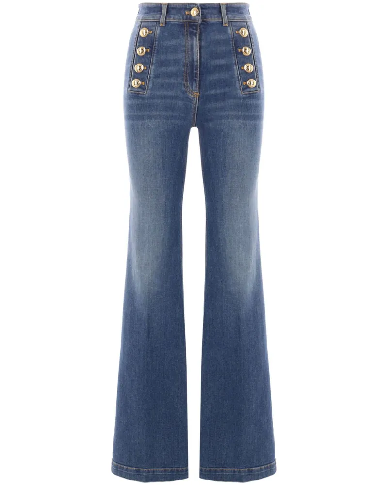 Elisabetta Franchi Jeans mit hohem Bund - Blau Blau