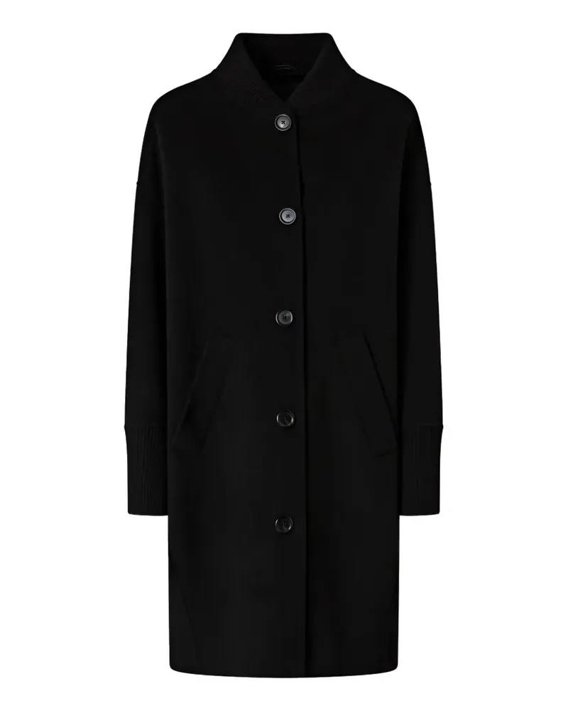 Pinko Geknöpfter Wollmantel - Schwarz Schwarz