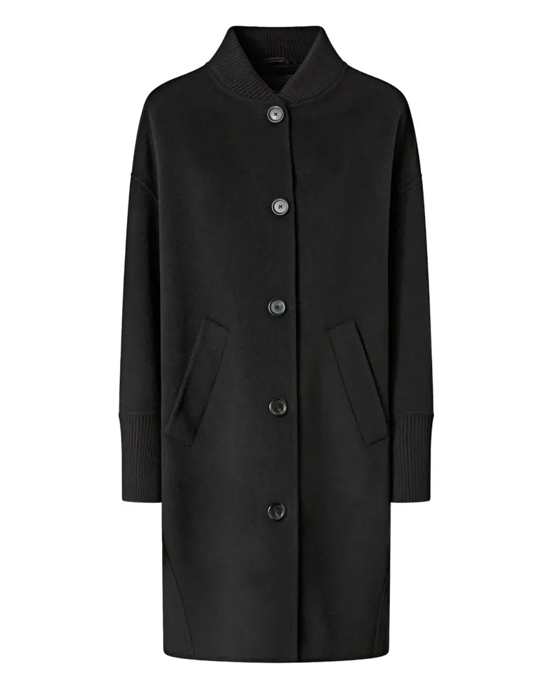 Pinko Geknöpfter Wollmantel - Schwarz Schwarz