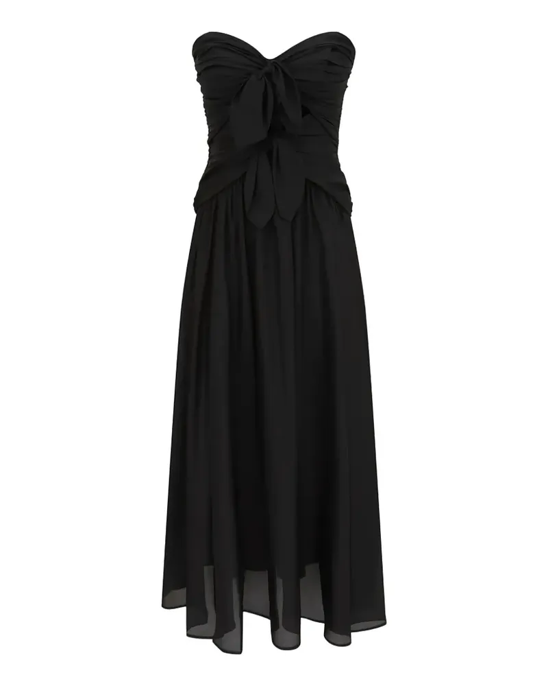 Zimmermann Aster tie-detail midi dress - Schwarz Schwarz