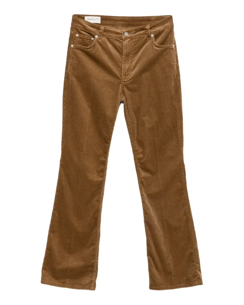 Gant Ausgestellte Cordhose - Braun Braun