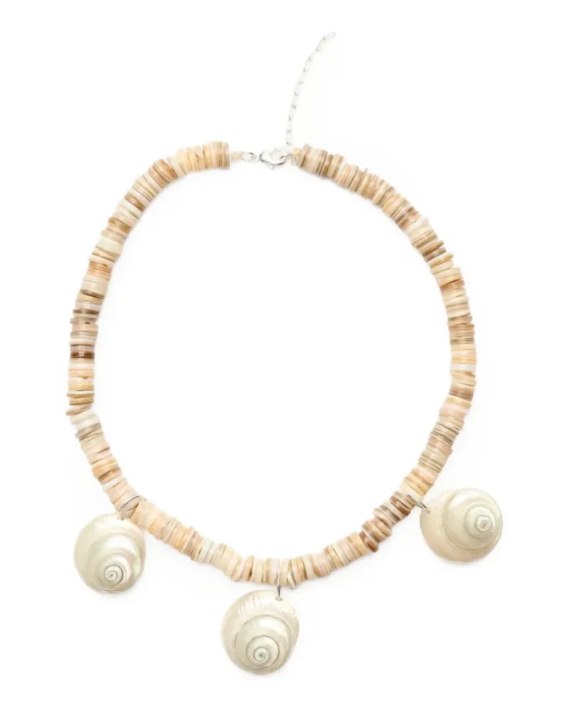 Baobab Collection Salina Halskette mit Perlen - Nude Nude