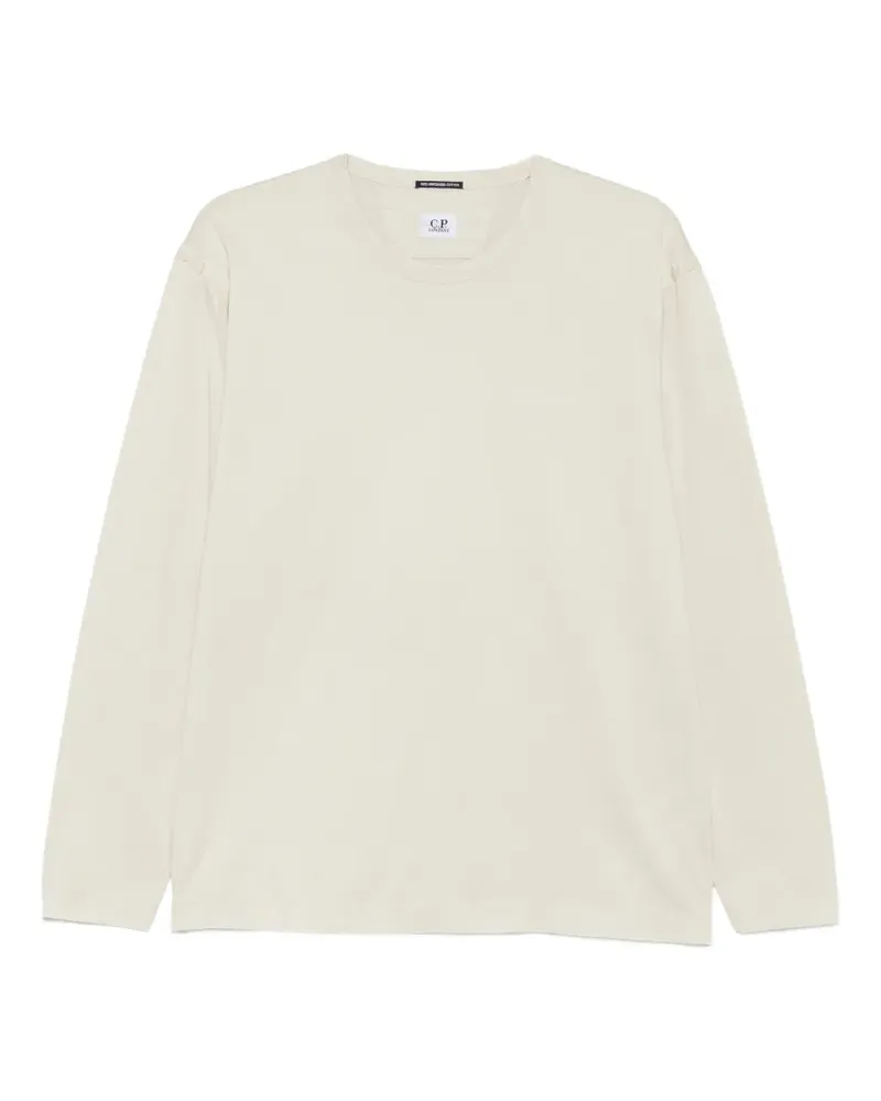 C.P. Company Langarmshirt mit Logo-Print - Nude Nude
