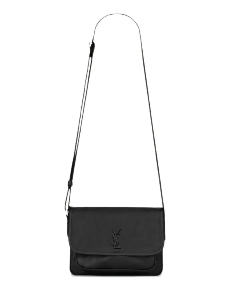 Saint Laurent Schultertasche aus Leder - Schwarz Schwarz