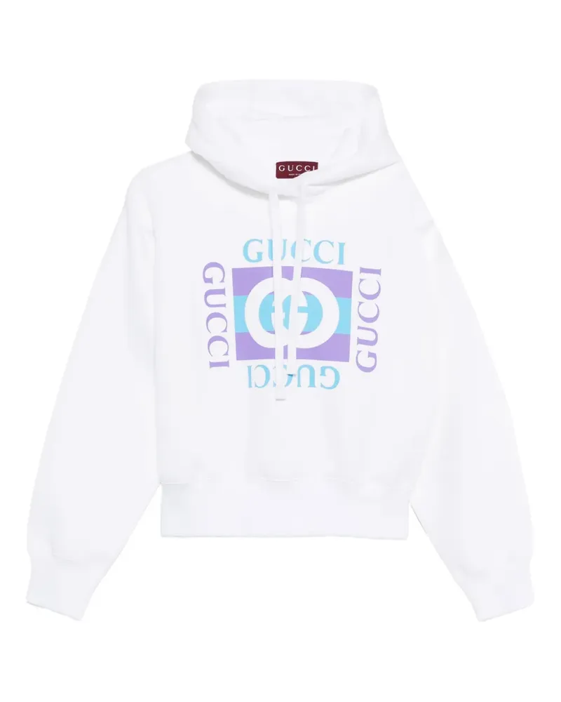 Gucci Hoodie mit Logo-Print - Weiß Weiß