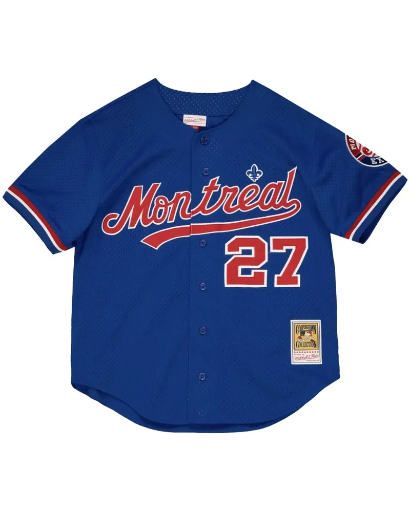 Mitchell & Ness MLB Montreal Expos 1997 Vladimir Guerrero Authentic BP BF T-Shirt - Blau Blau