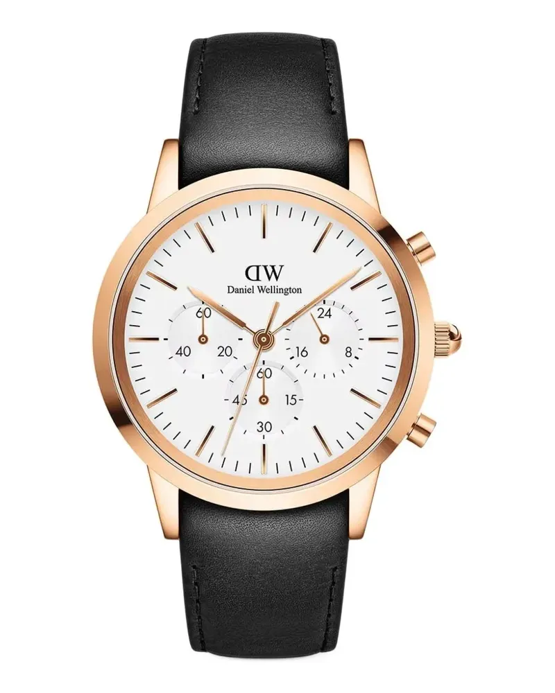 Daniel Wellington Iconic Chronograph Sheffield RG 42mm - Weiß Weiß