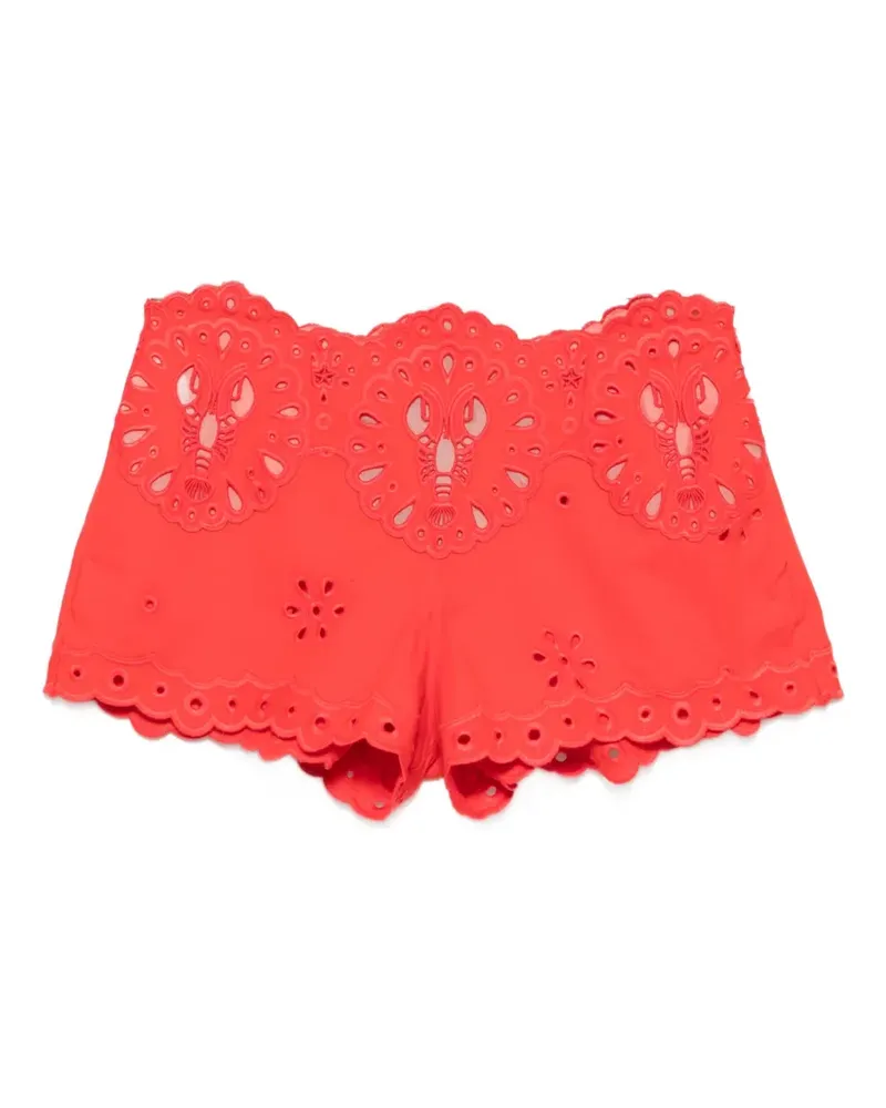 Retrofête Caliane broderie anglaise shorts - Rot Rot
