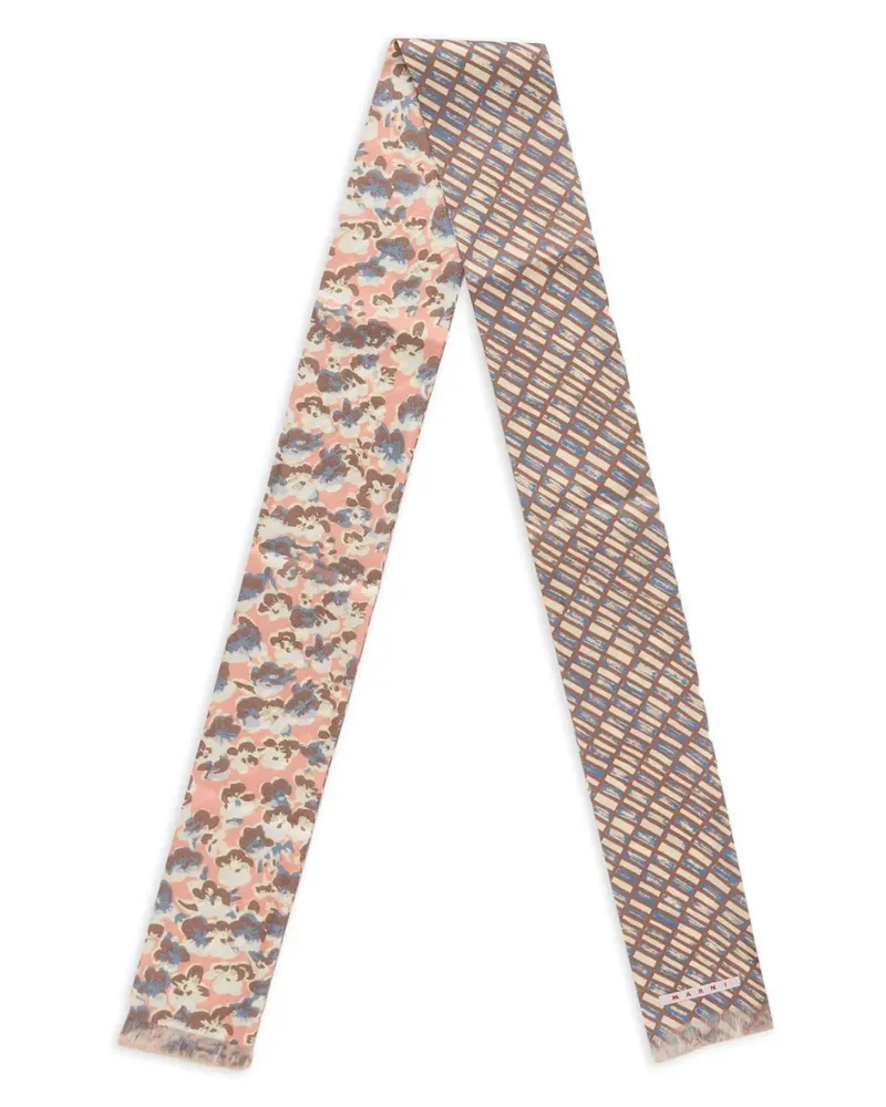 Marni Doppelseitiger Schal - Blau Blau