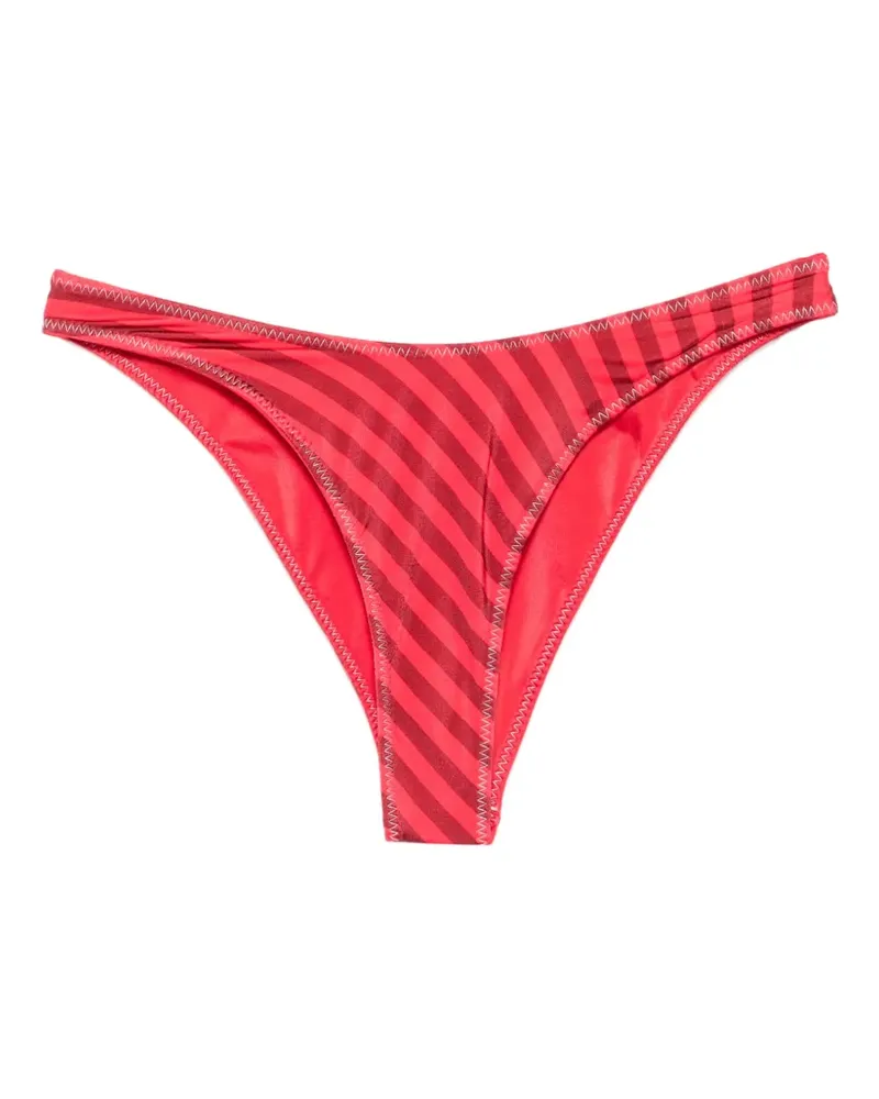 Frankies Bikinis x Jennie Dove striped bikini bottoms - Rot Rot