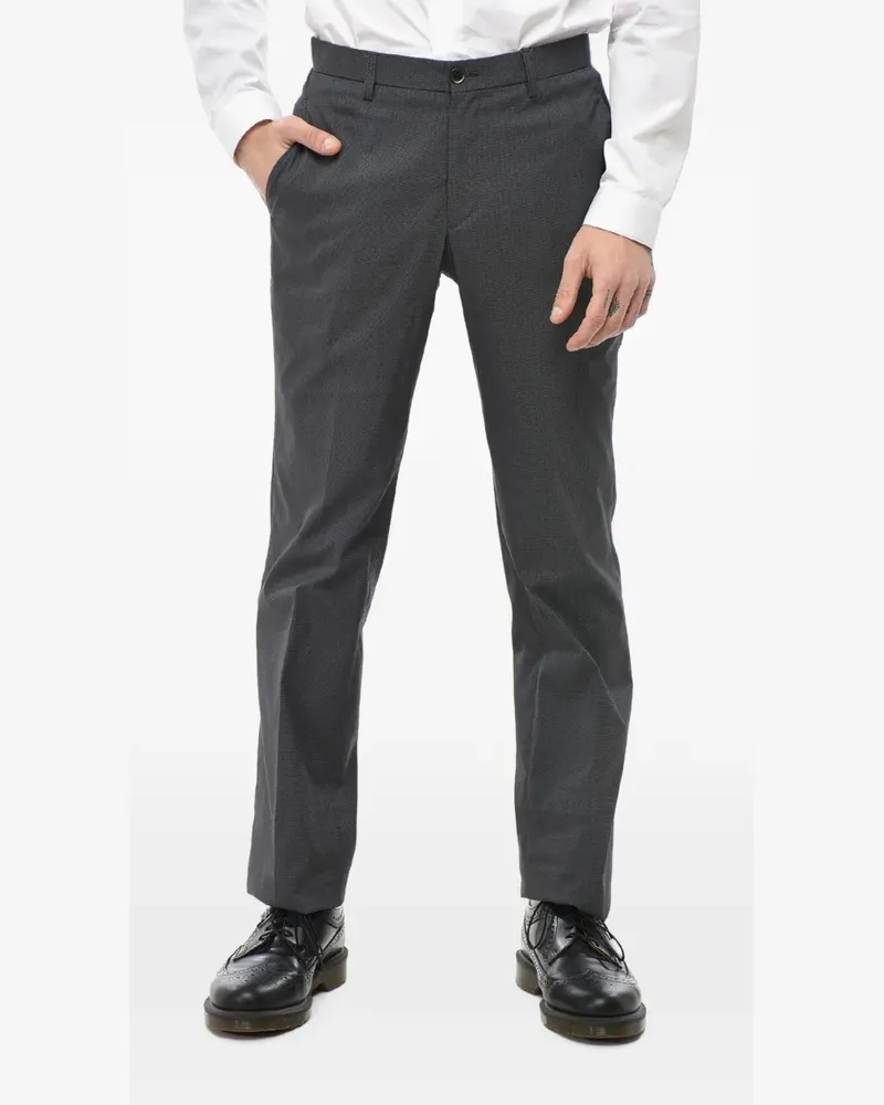 Corneliani Sportive Soft micro-check trousers - Grau Grau