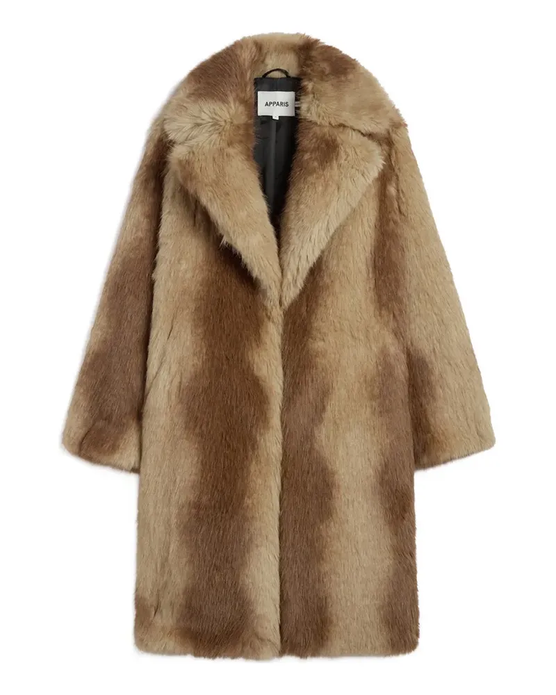 APPARIS Steffi faux-fur coat - Nude Nude