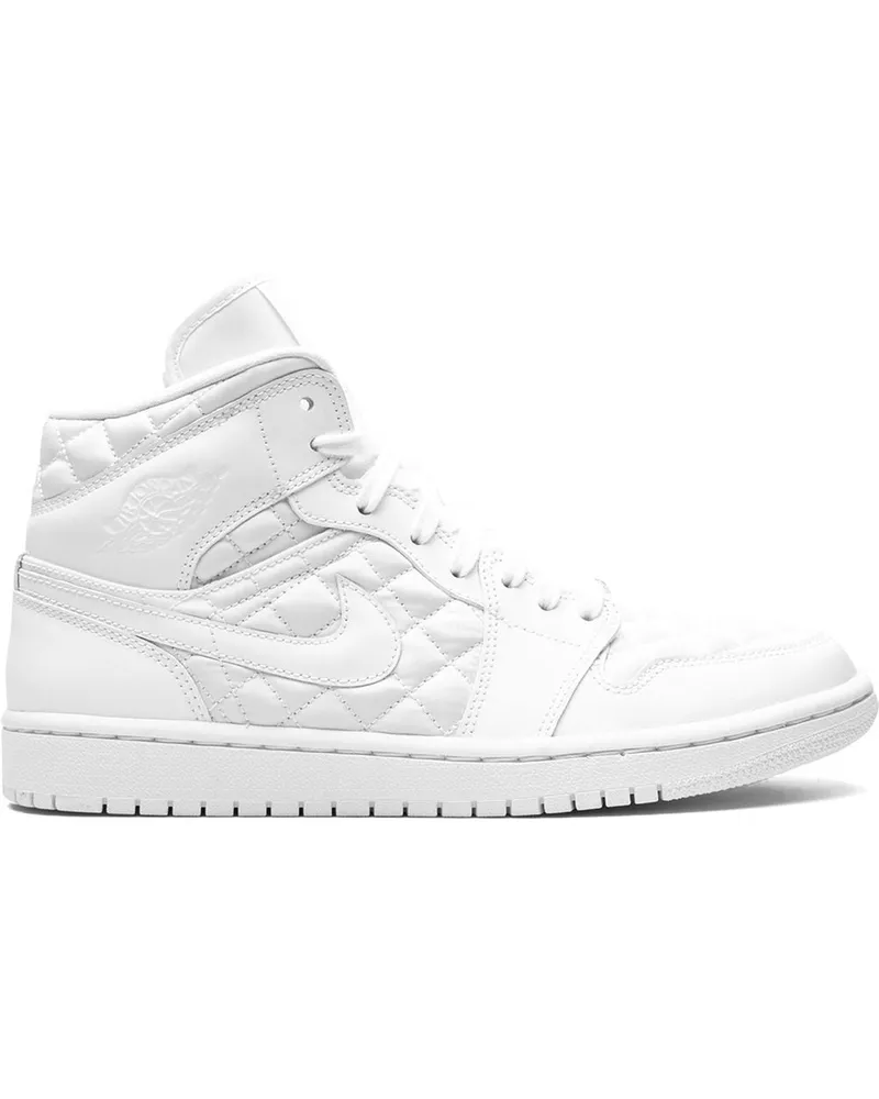 Jordan Air  1 Mid Sneakers - Weiß Weiß