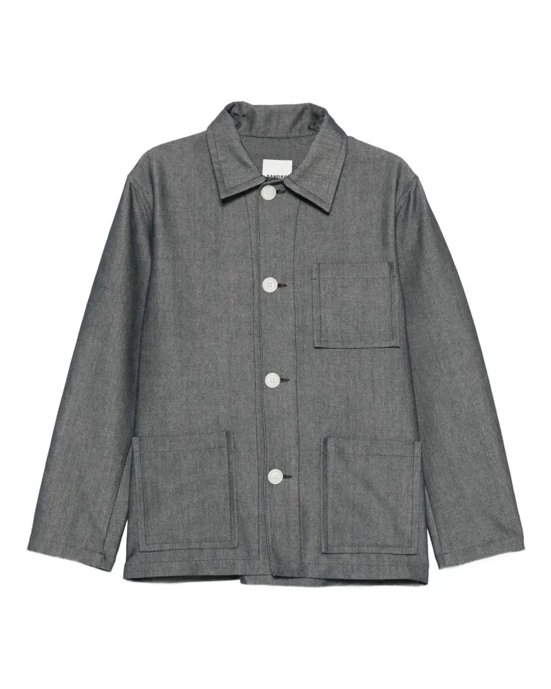 Sandro Hemdjacke mit Taschen - Grau Grau