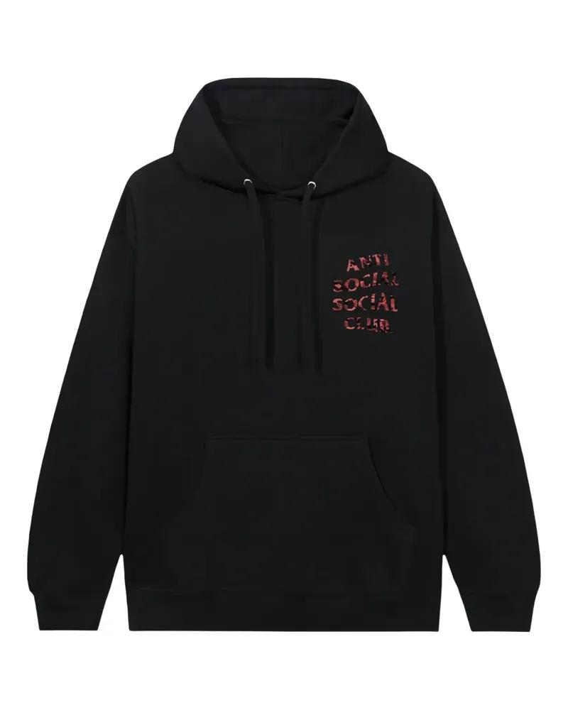 Anti Social Social Club Hoodie mit grafischem Print - Schwarz Schwarz