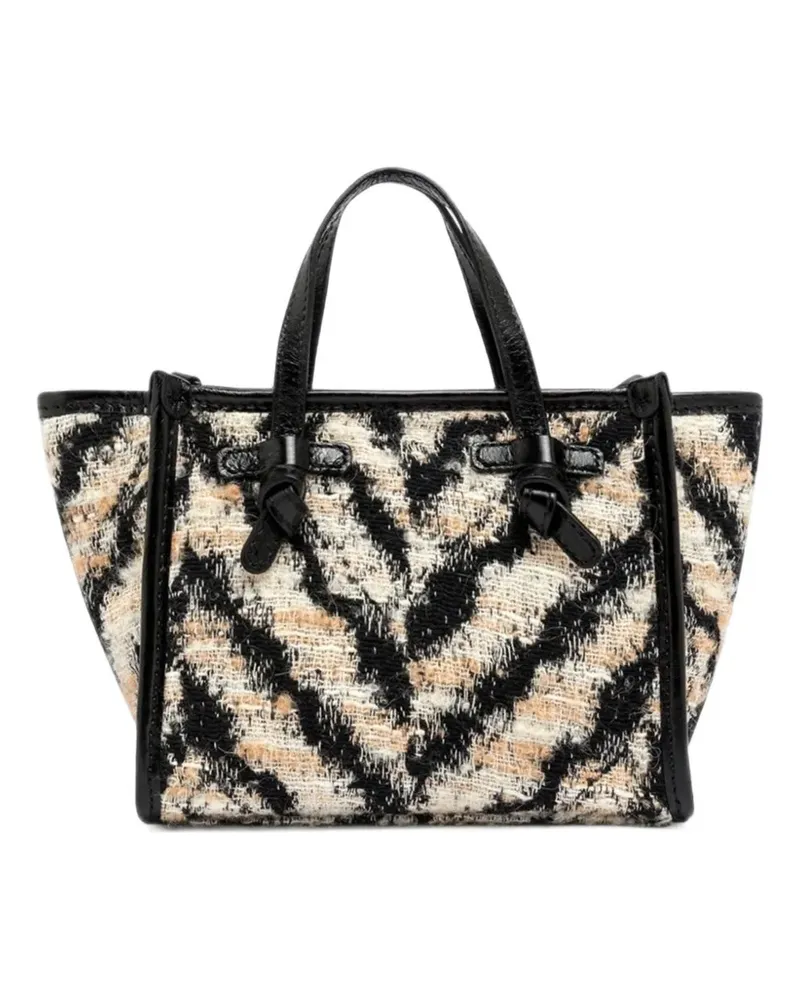 Gianni Chiarini Mini Miss Marcella Tasche mit Zebra-Print - Nude Nude