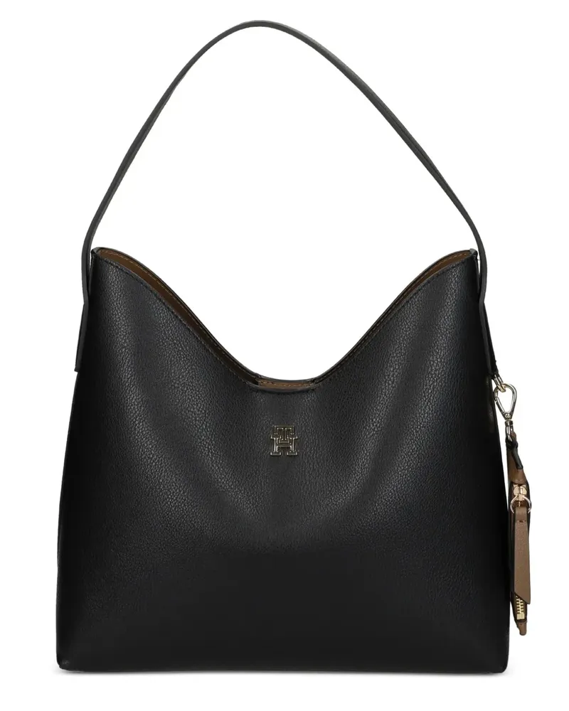 Tommy Hilfiger logo-plaque shoulder bag - Schwarz Schwarz